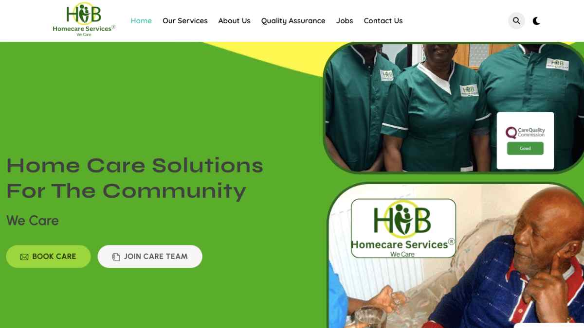 Case Study: HB Home Care Services Website Redesign A Successful Website Project by Webawesome